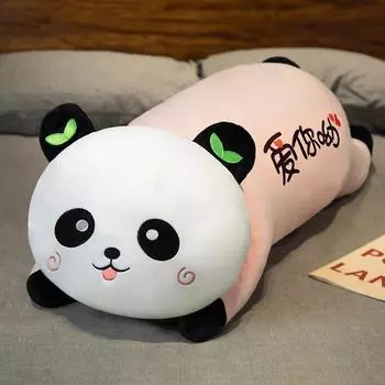 Милая лежачая игрушка, гигантская панда, большая декоративная подушка, детская кровать, декоративная подушка, подарок девушке на день рождения, подарок на день святого валентина 60cm