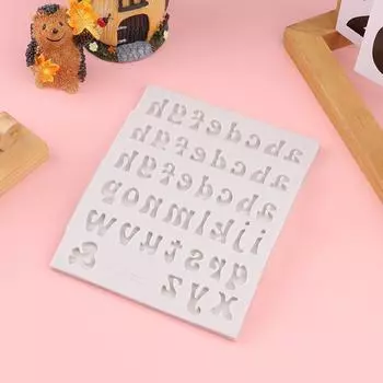 Милая маленькая английская буква алфавита силиконовая форма для шоколадной помадки своими руками силиконовая форма бесплатная комбинация слов инструменты для выпечки