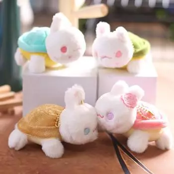 Милая маленькая черепаха подвеска плюшевая игрушка мультяшный маленький кролик черепаха сумка подвесной брелок кукла 11 cm