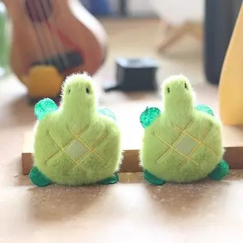 Милая маленькая черепашка кулон плюшевая игрушка кукла мини школьная сумка подвесной брелок украшение кукла кукла 12 cm