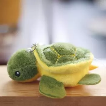 Милая маленькая черепашка кулон плюшевая игрушка кукла мини мультяшная тряпичная кукла сумка подвесной орнамент брелок студент 10 cm