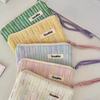 Милая маленькая косметичка: Портативный студенческий органайзер для наушников, помады и косметики для девочек