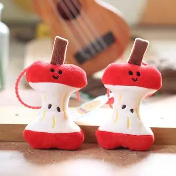 Милая маленькая косточка подвеска плюшевая игрушка кукла яблоко перикарпий сумка подвесной брелок украшение кукла кукла 11 cm