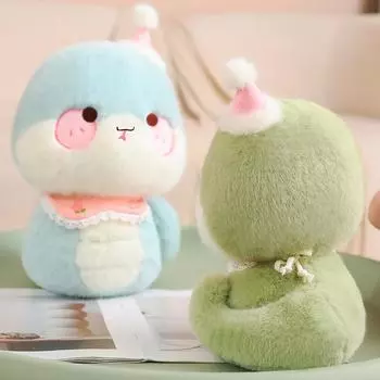 Милая маленькая кукла-змея, талисман года Змеи, плюшевая игрушка в виде змеи для мальчиков и девочек, подарок на тряпичную куклу [Small] 28cm