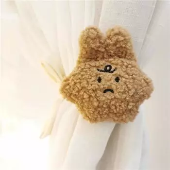 Милая маленькая кукольная занавеска с пряжкой для окна, зажим для детской комнаты, держатели для штор, аксессуары для декора