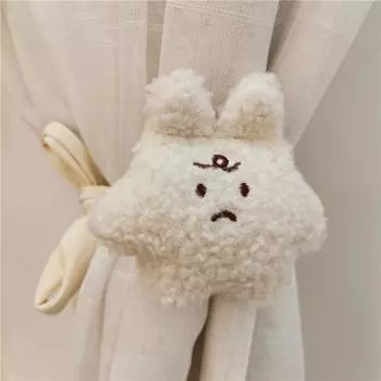 Милая маленькая кукольная занавеска с пряжкой для окна, зажим для детской комнаты, держатели для штор, аксессуары для декора