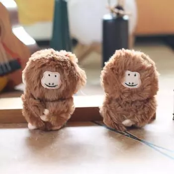 Милая маленькая обезьянка подвеска плюшевая игрушка кукла мультфильм школьная сумка подвесное украшение брелок кукла кукла 12 cm