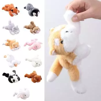 Милая маленькая плюшевая кукла, размером с ладонь, 1 шт., плюшевая имитация животного, лежащая на вашей руке, подарок для детей, 7,87 дюйма One Size
