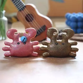 Милая маленькая подвеска в виде краба, плюшевая игрушка, кукла, мохнатый краб, сумка, подвесной брелок, кукла, брелок, кукла 13cm