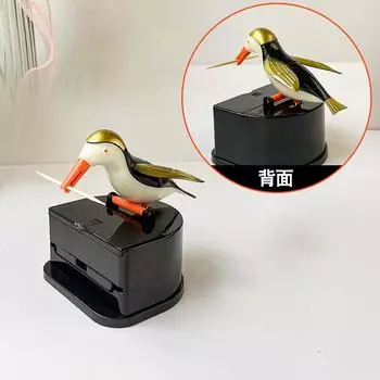 Милая маленькая птичка, контейнер для зубочисток, автоматический диспенсер для зубочисток, держатель для зубочисток, домашний декор, украшение стола, аксессуары для стола