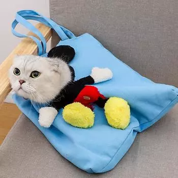 Милая маленькая сумка-переноска для собак, мягкая парусиновая сумка-переноска для кошек, сумки на плечо для путешествий на открытом воздухе, детская сумка для котенка, щенка, рюкзак, товары для домашних животных синий