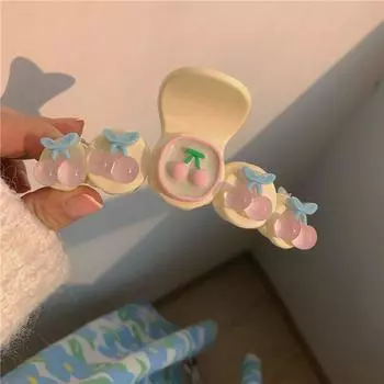 Милая, милая, элегантная, большая, розовая, в корейском стиле, коготь для волос, женская заколка для волос, заколка в виде краба, заколка в виде акулы белый
