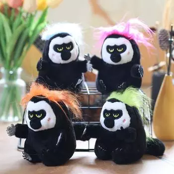 Милая милая белая обезьянка подвеска плюшевая игрушка кукла школьный рюкзак подвесное украшение брелок кукла кукла 13cm