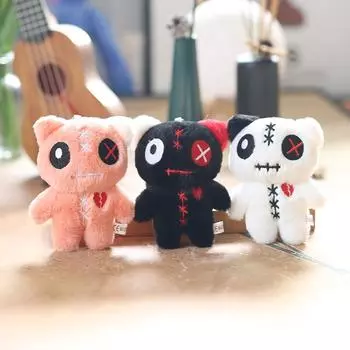 Милая милая инопланетянка с большими глазами, подвеска в виде кошки, плюшевая игрушка, сумка для котенка, подвесной брелок, кукла 12 cm.