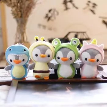Милая милая Ins мультяшная трансформированная подвеска в виде пингвина, плюшевая кукла, маленькая мини-кукла, тряпичная кукла, подарок 12cm