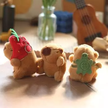 Милая милая капибала капибара подвеска плюшевые игрушки кукла сумка подвесное украшение брелок кукла кукла кукла 12cm