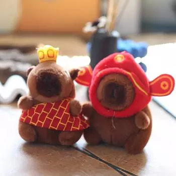 Милая милая Капибала маленькая подвеска плюшевая игрушка кукла теленок сумка брелок тряпичная кукла кукла 12cm