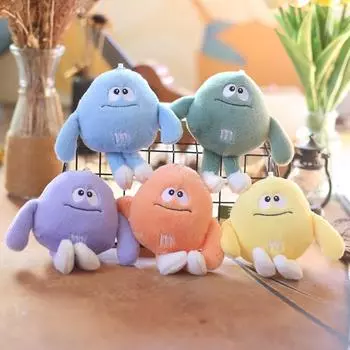 Милая милая M Bean маленькая подвеска плюшевая игрушка кукла маленькая кукла-монстр школьный рюкзак сумка подвесное украшение брелок 14cm