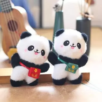 Милая милая маленькая панда кулон плюшевая игрушка кукла мультяшная сумка подвесной брелок украшение кукла кукла 13 cm.