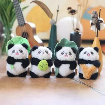 Милая милая маленькая панда подвеска плюшевая игрушка кукла гигантская панда сумка подвесное украшение брелок кукла кукла 13cm