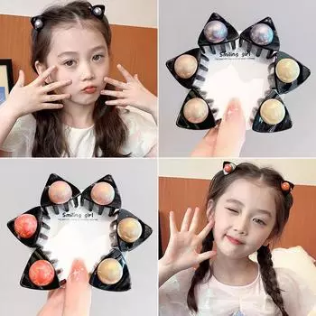 Милая милая маленькая заколка для девочек, зажим для волос принцессы, зажим для хвоста, челка, заколка для сломанных волос, аксессуары для укладки волос для девочек