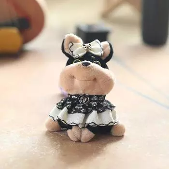 Милая милая пчелка собачка маленькая подвеска плюшевая игрушка кукла щенок сумка подвесное украшение брелок кукла кукла 12cm