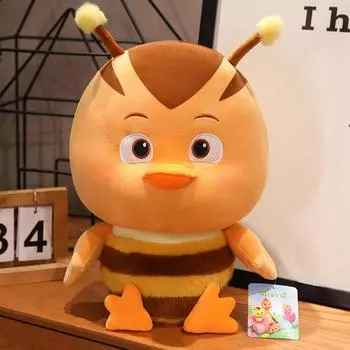 Милая Милая Плюшевая Кукла Отряд Цыплят Детская Кукла Цыпленок для Детского Подарка на День Рождения Кукла для Игрового Автомата 25cm коричневый