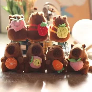 Милая милая подвеска Капибала плюшевая игрушка кукла Капибара сумка подвесное украшение брелок кукла кукла 15Cm