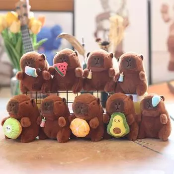 Милая милая подвеска Капибала плюшевая игрушка кукла Капибара сумка подвесное украшение брелок кукла кукла 15 cm.