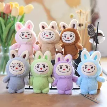 Милая милая подвеска labubu ragbub плюшевая игрушка кукла pops marte сумка подвесное украшение брелок 12cm