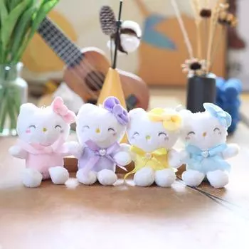 Милая милая подвеска плюшевая игрушка кукла котенок школьный портфель подвесное украшение брелок кукла кукла 12 cm.