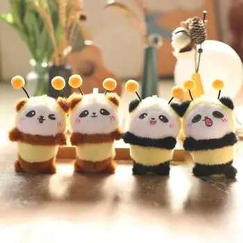Милая милая подвеска в виде пчелки-панды, плюшевая игрушка, кукла, сумка, подвесное украшение, брелок, кукла, кукла, кукла 15cm