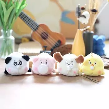 Милая милая подвеска в виде свиньи-пузырька, плюшевая игрушка, кукла-щенок, сумка, подвесной брелок, кукла 13 cm