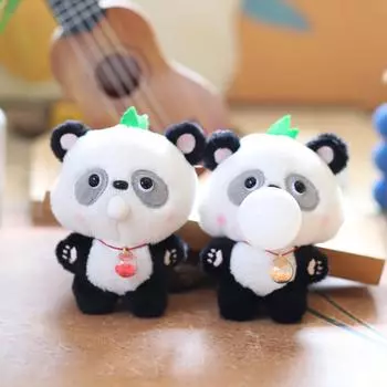 Милая милая пузырчатая гигантская панда маленькая подвеска плюшевая игрушка кукла сумка подвесной брелок кукла 13cm