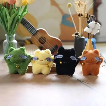 Милая милая рыбка кошка маленькая подвеска плюшевая игрушка кукла котенок сумка подвесной брелок кукла кукла 12 cm.