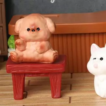 Милая мини-модель собаки, украшение, самоедская лайка, колли, сиба-ину, щенок, микропейзаж, кукольный домик, миниатюрная игрушечная машинка, украшение