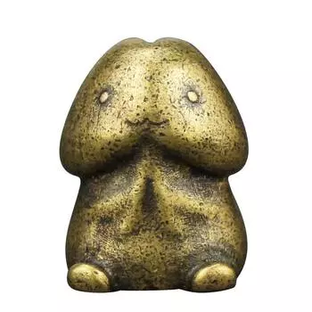Милая мини-мультяшная голова гриба, забавный ключ, кулон, латунная металлическая кукла, подарки, поделки из меди 1pcs