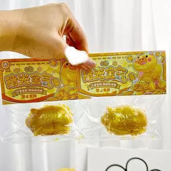 Милая мини-симуляция золотистого цвета, игрушка-сжиматель для свиньи, милые игрушки для снятия стресса, мягкие игрушки-фиджет для декомпрессии моти для детей, подарки 1Pc