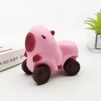 Милая миниатюрная игрушка-экшн Капибара, мультяшное животное, смоляное украшение, микропейзаж, настольные аксессуары для украшения, игрушечный дом бежевый