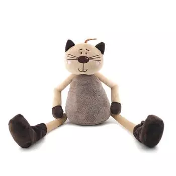 Милая мягкая игрушка кошка с длинными ногами, мягкая кукла, плюшевые животные, детские игрушки, подарок для детей 50cm серый