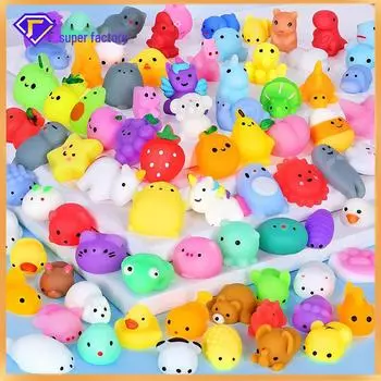 Милая мягкая игрушка-мультяшка из термопластичной резины для снятия стресса в виде пельменей моти