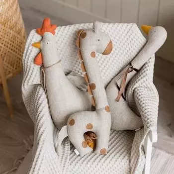 Милая мягкая игрушка в скандинавском стиле, каваи, гусь, плюшевая кукла для маленьких девочек, детская кукла для сна, декор для комнаты