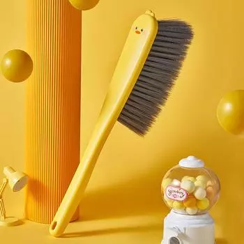 Милая мягкая щетка для чистки, чистка ковров, щетка для подметания постелей, бытовая щетка для удаления пыли, бытовые чистящие средства жёлтый
