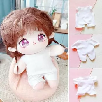 Милая мягкая тканевая ролевая игрушка очаровательная кукла нижнее белье рубашка 20 см одежда девочка подарок идол C