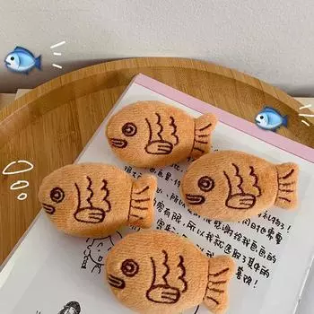 Милая мультяшная брошь-луциан, плюшевая брошь-рыба, рюкзак, свитер, корсаж