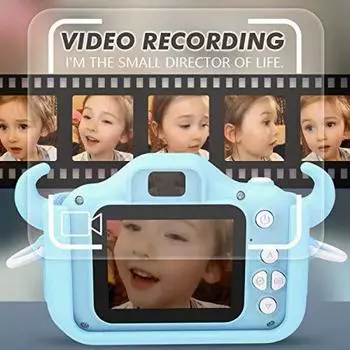 Милая мультяшная детская камера 20MP с двумя объективами HD 1080P детская цифровая камера игрушки камера подарок на день рождения розовый