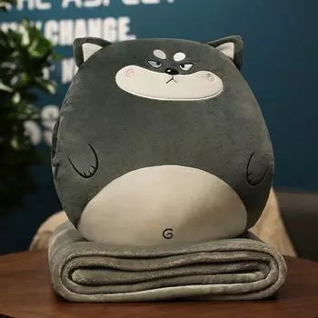Милая мультяшная фруктовая подушка с изображением животных, декоративная хлопковая подушка, автомобильное одеяло для кондиционера, декоративные подушки для дома 1 X1,5 м, одеяло