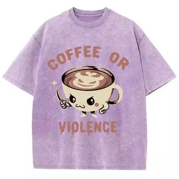 Милая мультяшная футболка женская с принтом кофейной чашки, имитация денима, хлопок, удобная, свободного кроя, с коротким рукавом, дизайн топа S