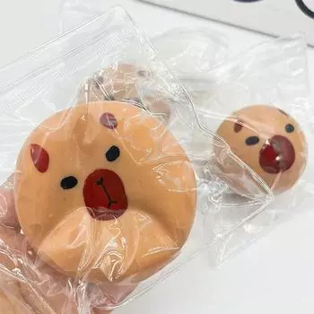 Милая мультяшная игрушка для снятия стресса Капибара, антистрессовые игрушки, детские эластичные отскакивающие игрушки, декомпрессионная сжимающая игрушка, подарки на вечеринку