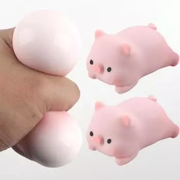 Милая мультяшная игрушка для собак/свиней для снятия стресса и вечеринки. Идеальное рождественское украшение на Хэллоуин. Веселый творческий способ облегчить нашу жизнь розовый